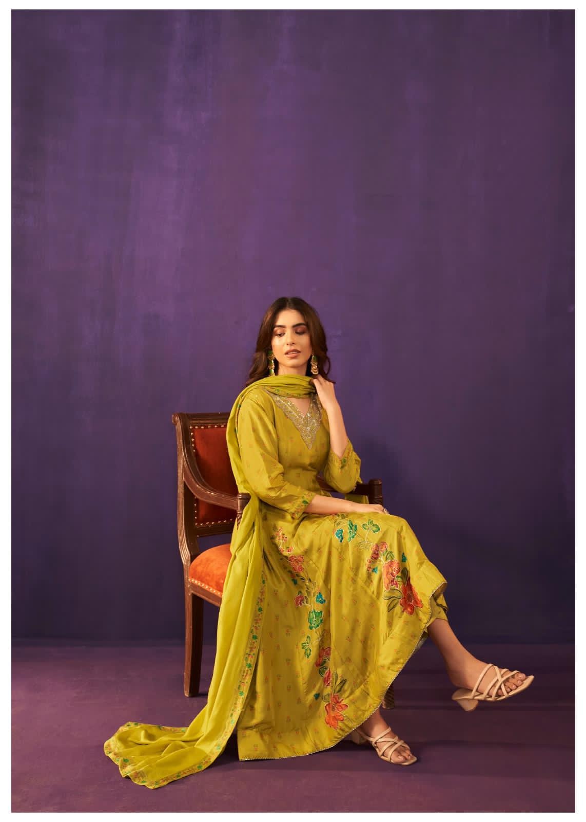 Silk Anarkali Dress