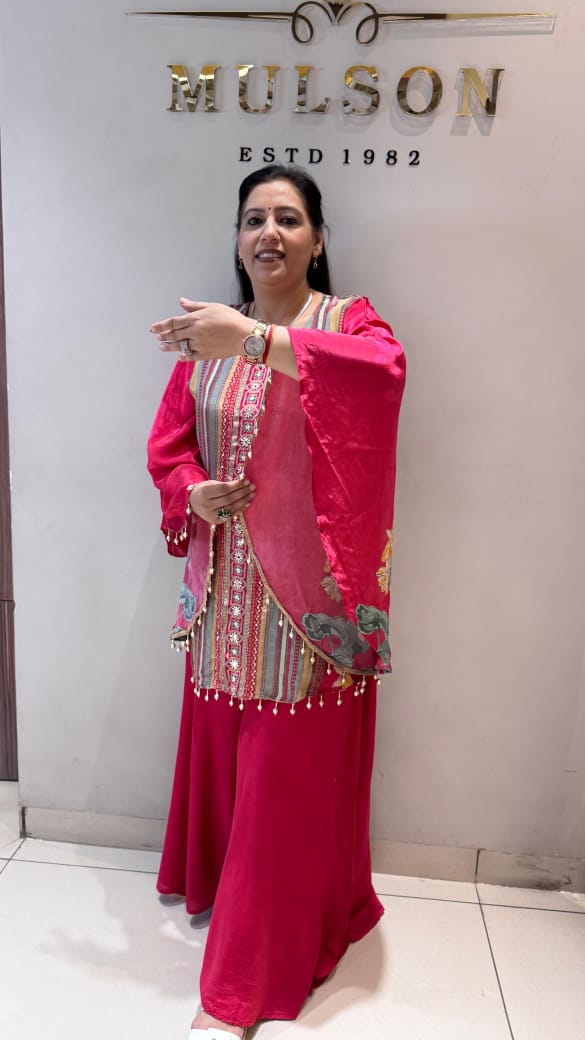 Kurta Palazzo Set with Dupatta