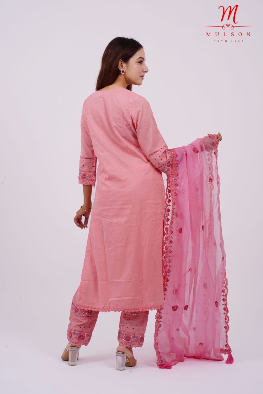 Mulson Blush Rosette Suit Set