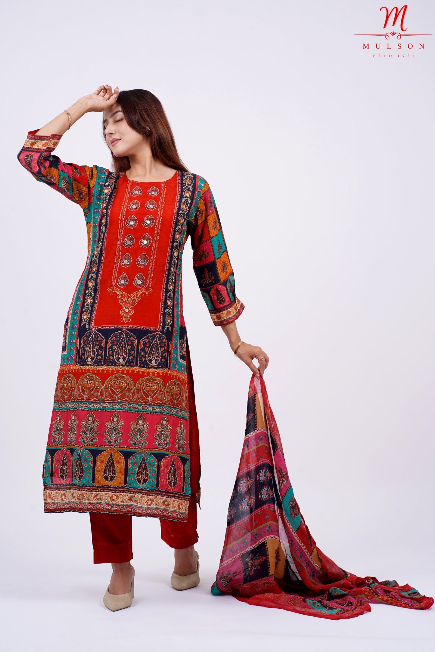 Straight Suit With Pant and dupatta