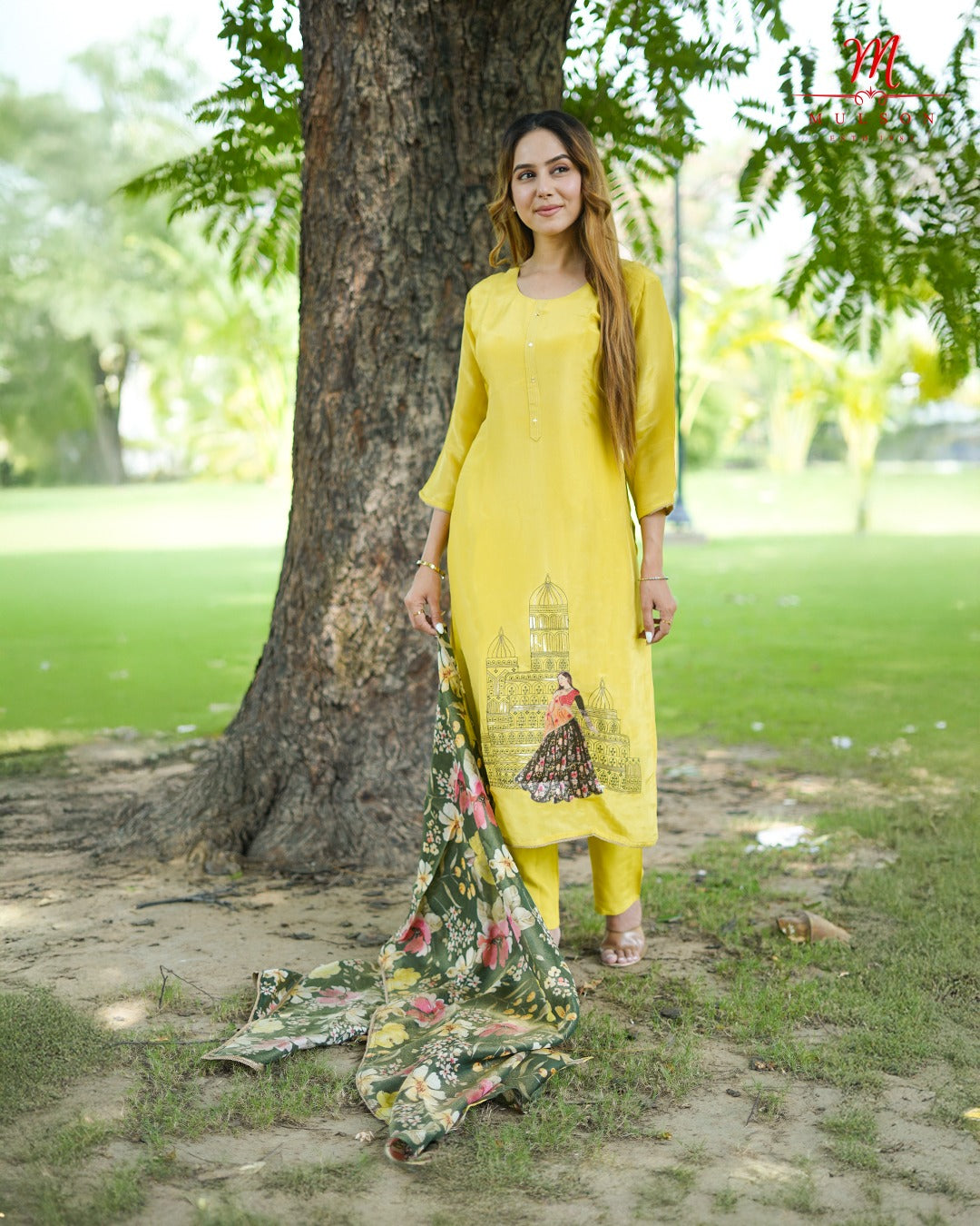 Libas mustard yellow Kurta Set