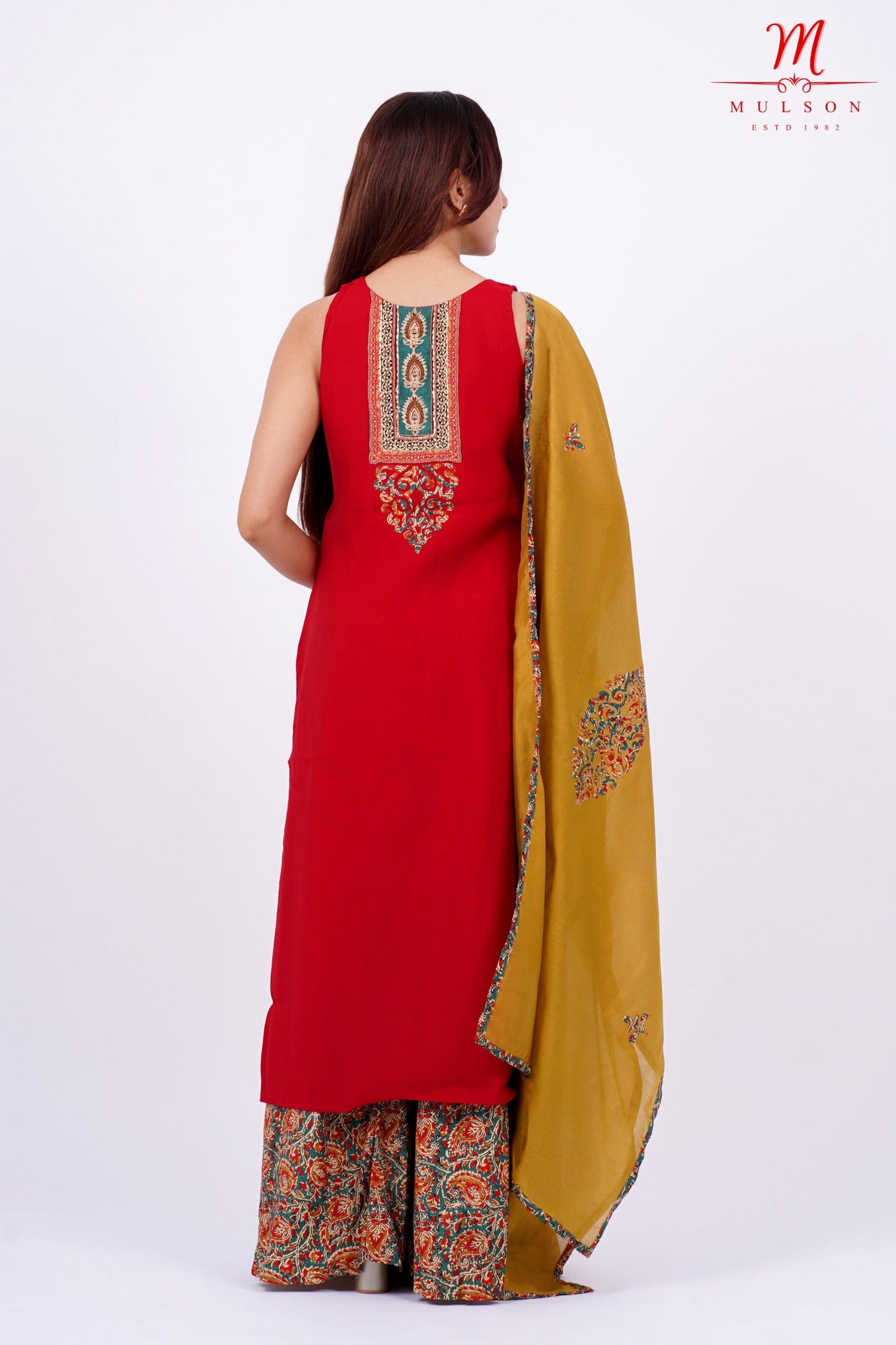 Pure Cotton kurta palazzo set with Dupatta