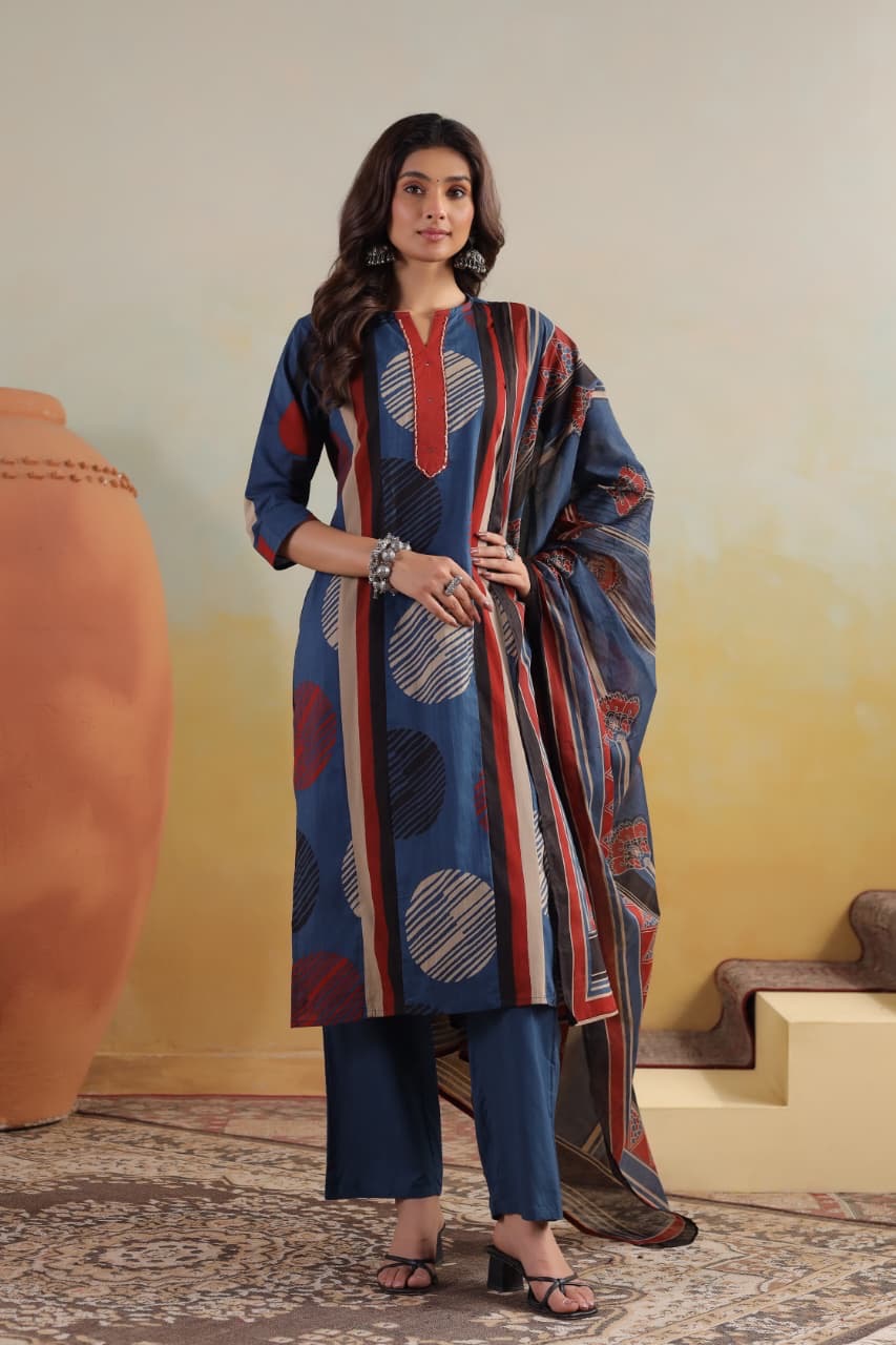Mulson Indigo Rhythm Suit Set