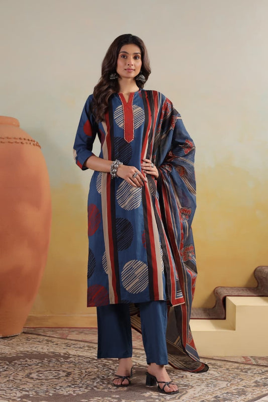 Mulson Indigo Rhythm Suit Set