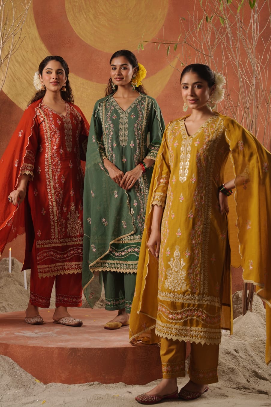 Emerald Grace Kurta Set