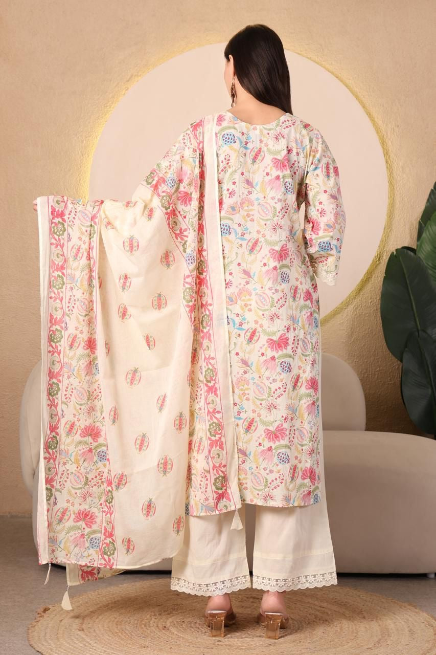 Mulson Ivory Garden Grace Suit Set