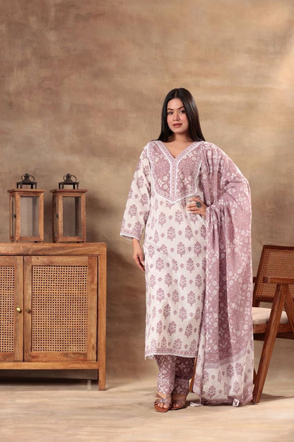 Mulson Blush & Blue Serenity Suit Set