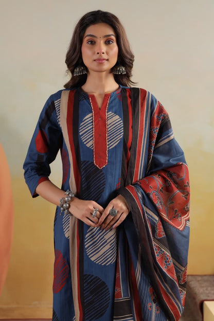 Mulson Indigo Rhythm Suit Set