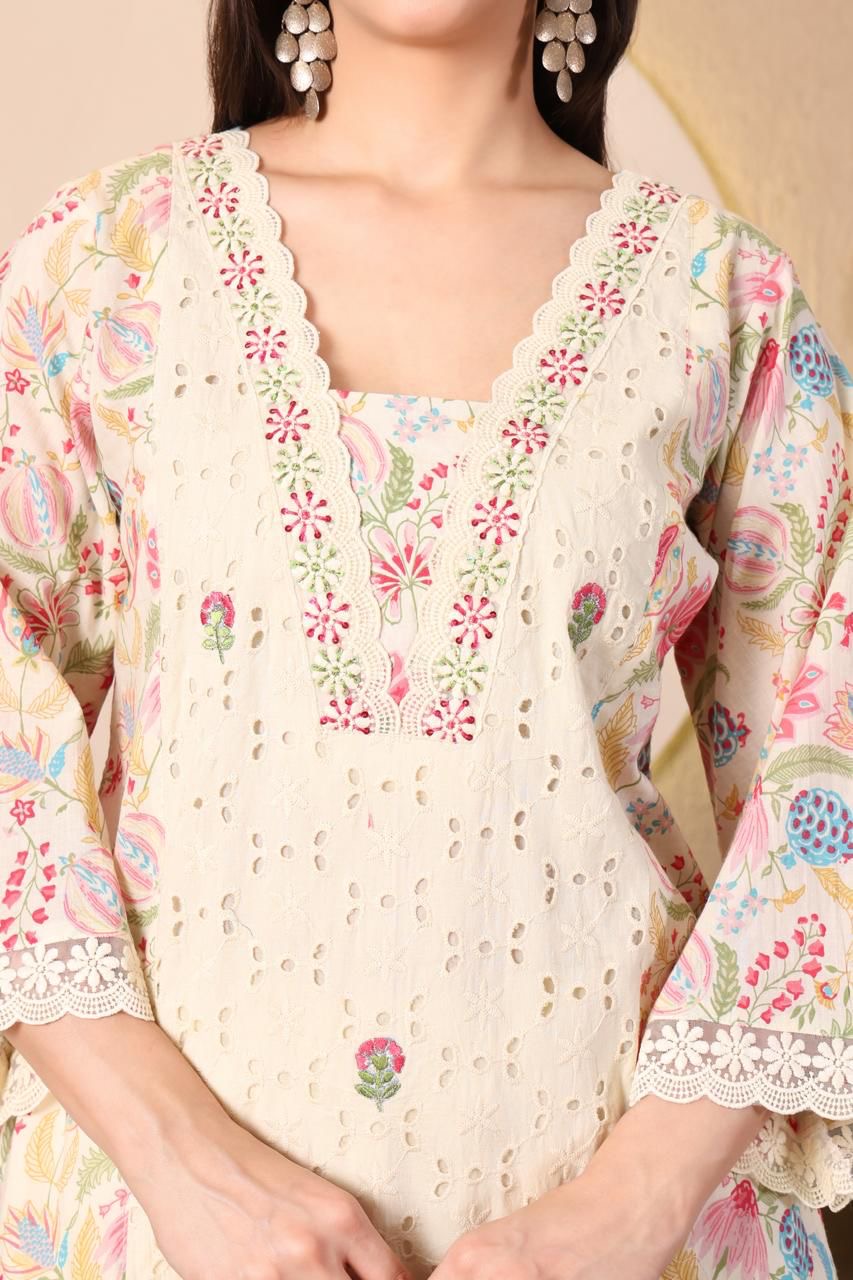 Mulson Ivory Garden Grace Suit Set