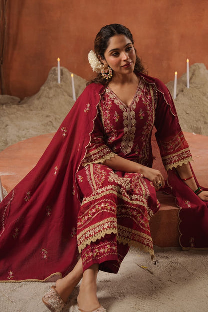 Emerald Grace Kurta Set