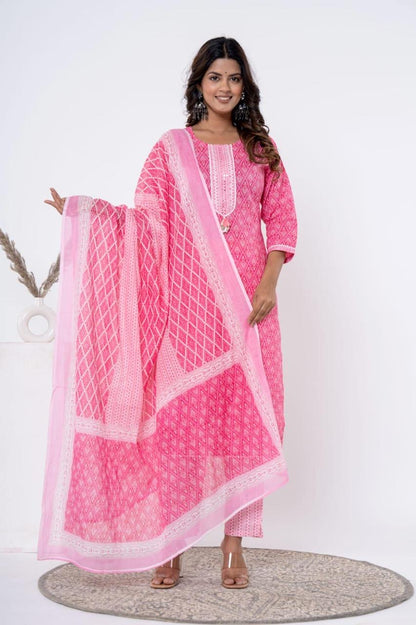 Mulson Sunfire Ikat Suit Set