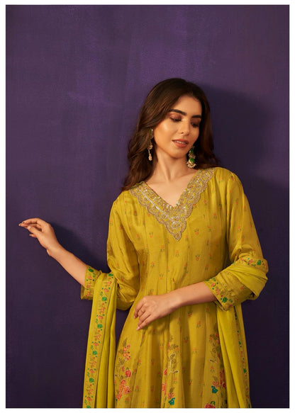 Silk Anarkali Dress