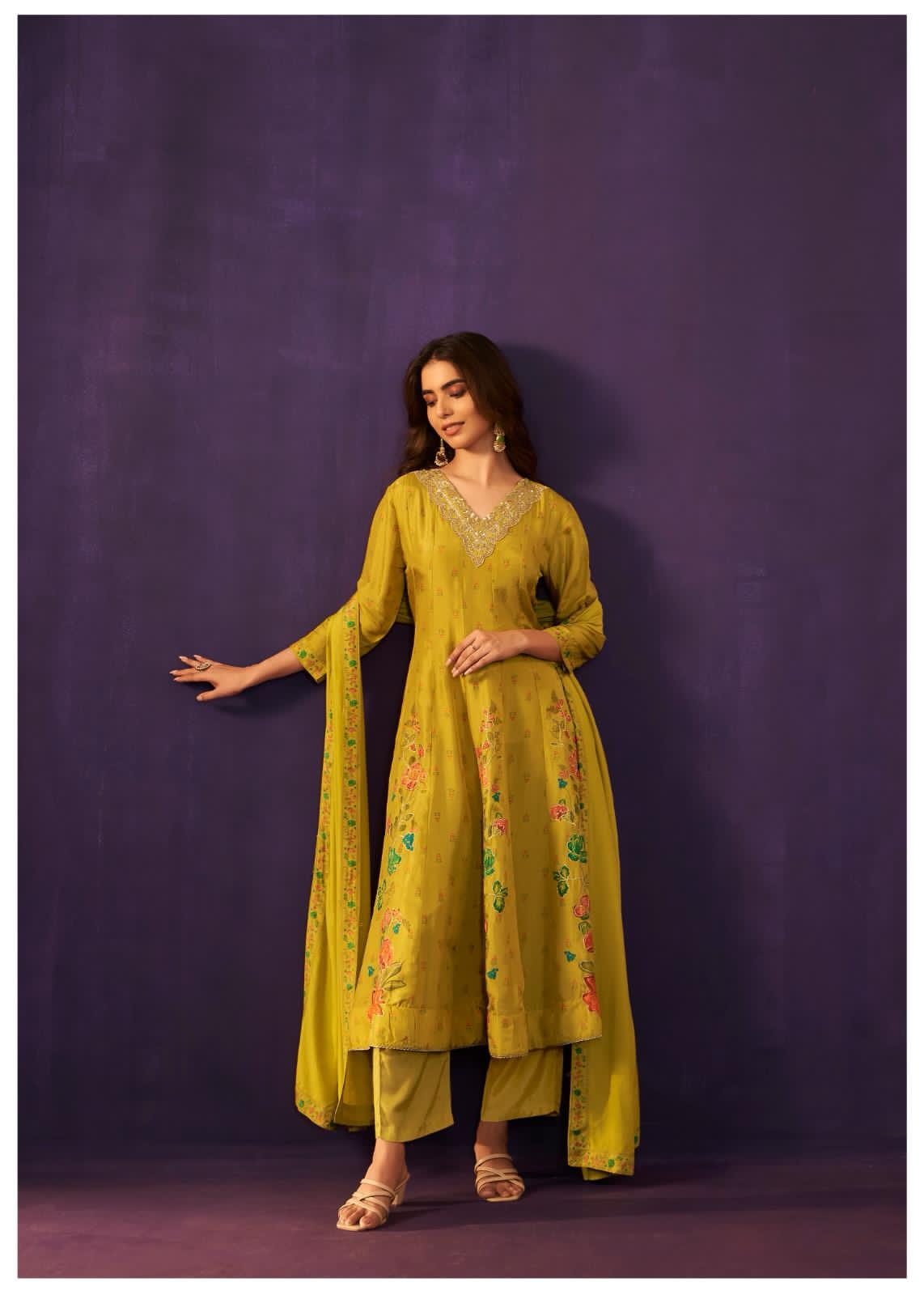 Silk Anarkali Dress