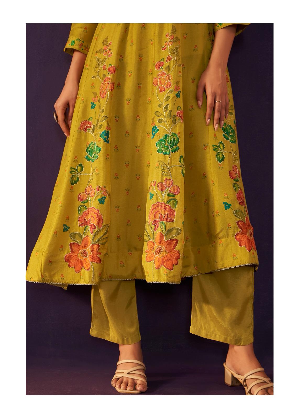 Silk Anarkali Dress