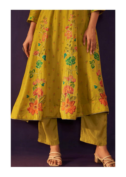Silk Anarkali Dress