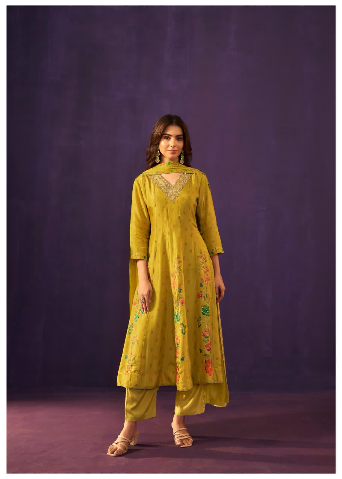 Silk Anarkali Dress