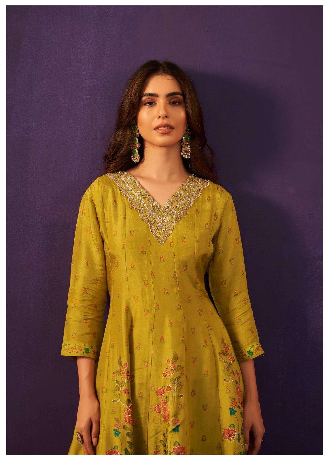 Silk Anarkali Dress