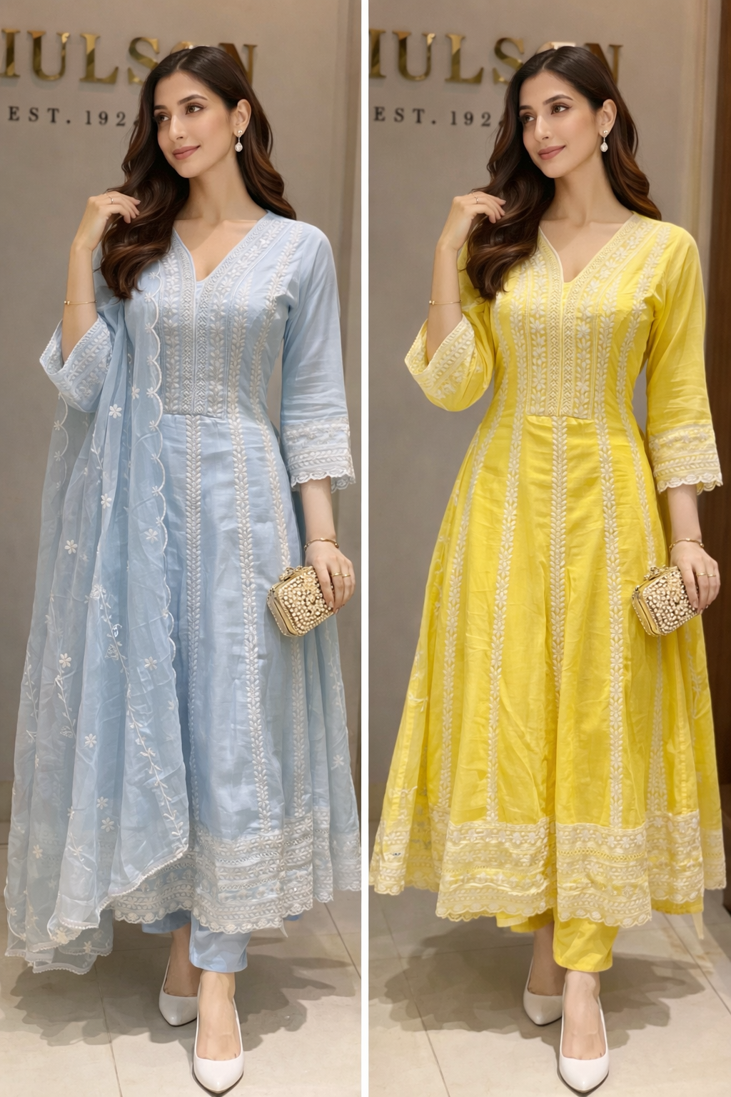 Mulson Pastel Elegance Anarkali Set