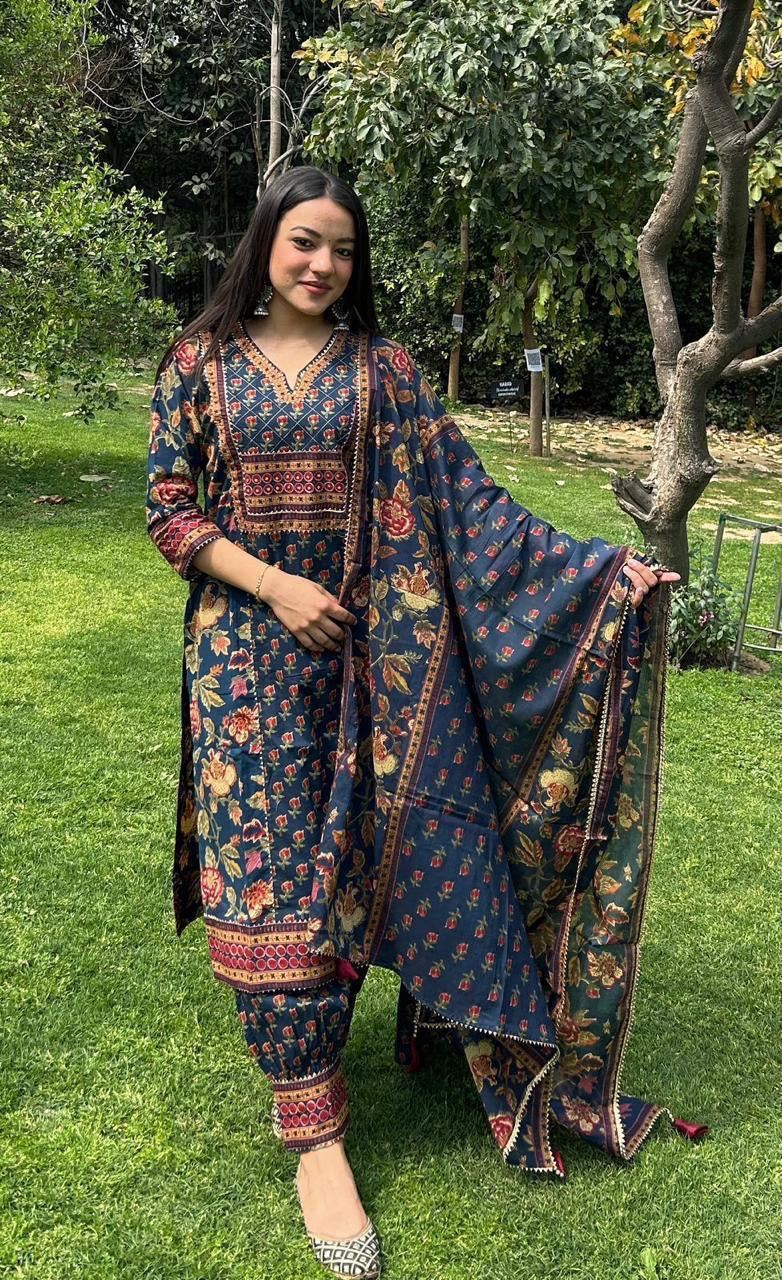 Mulson Midnight Garden Kurta Set