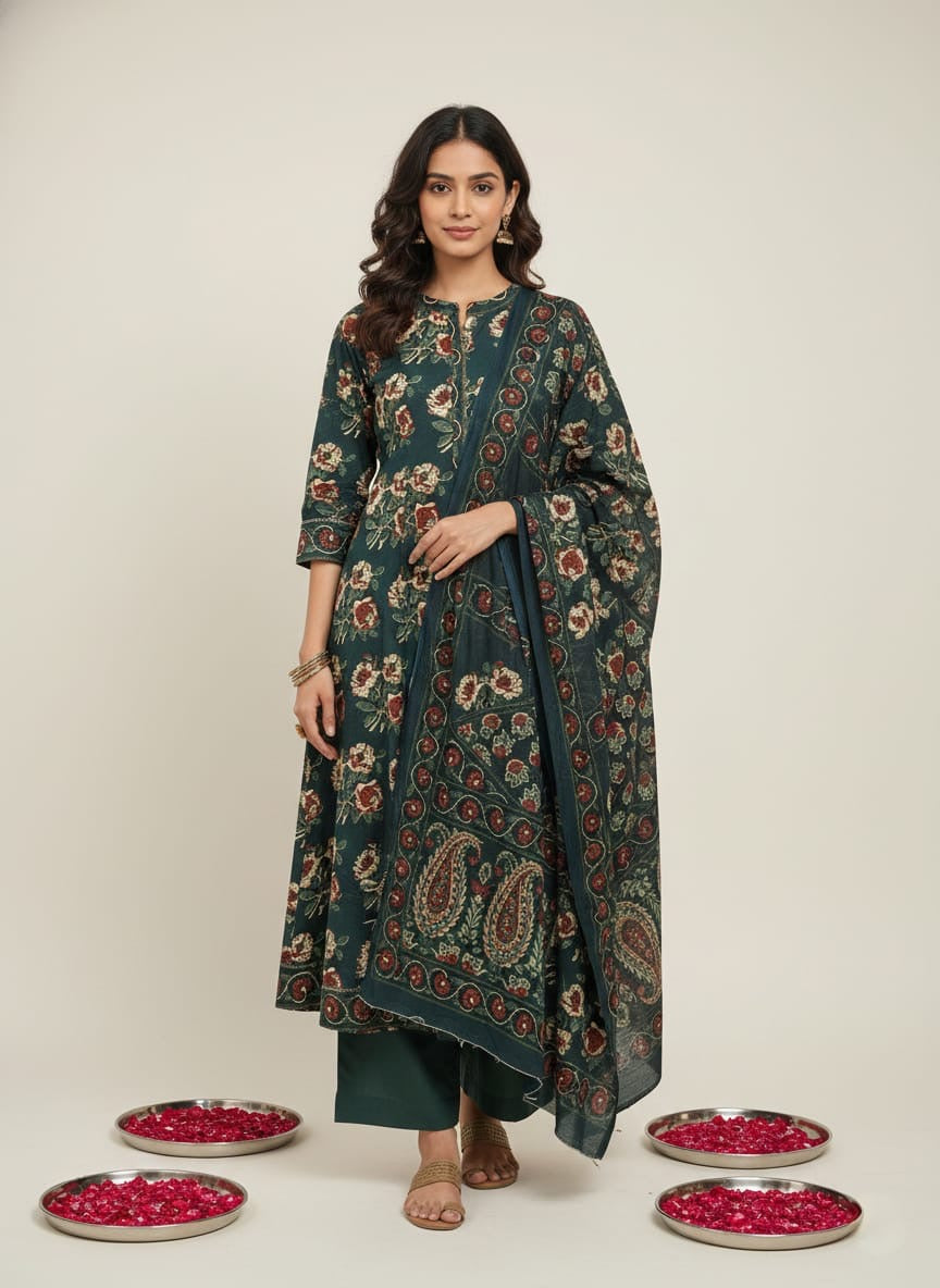 Mulson Emerald Paisley Grace Suit Set
