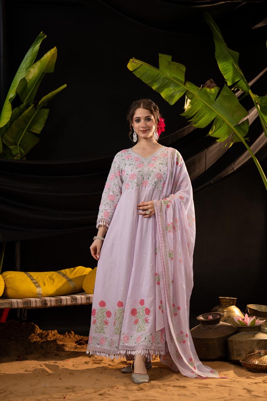 Mulson Lilac Bloom Suit Set