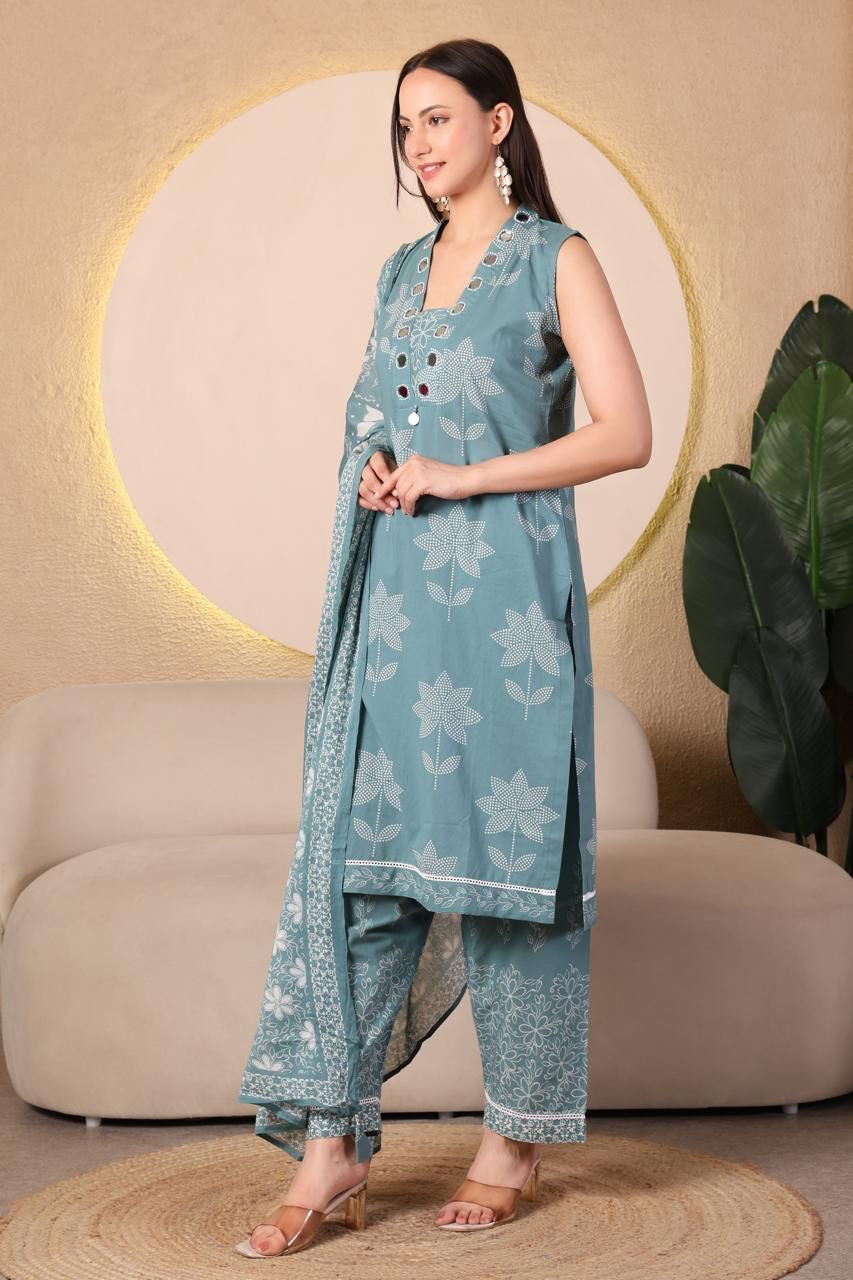 Mulson Aqua Bloom Suit Set ✨
