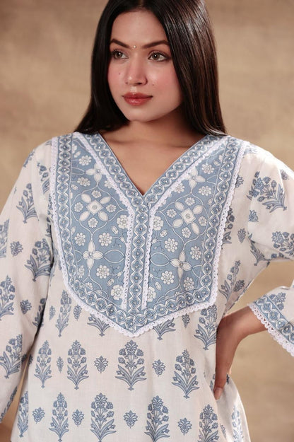 Mulson Blush & Blue Serenity Suit Set