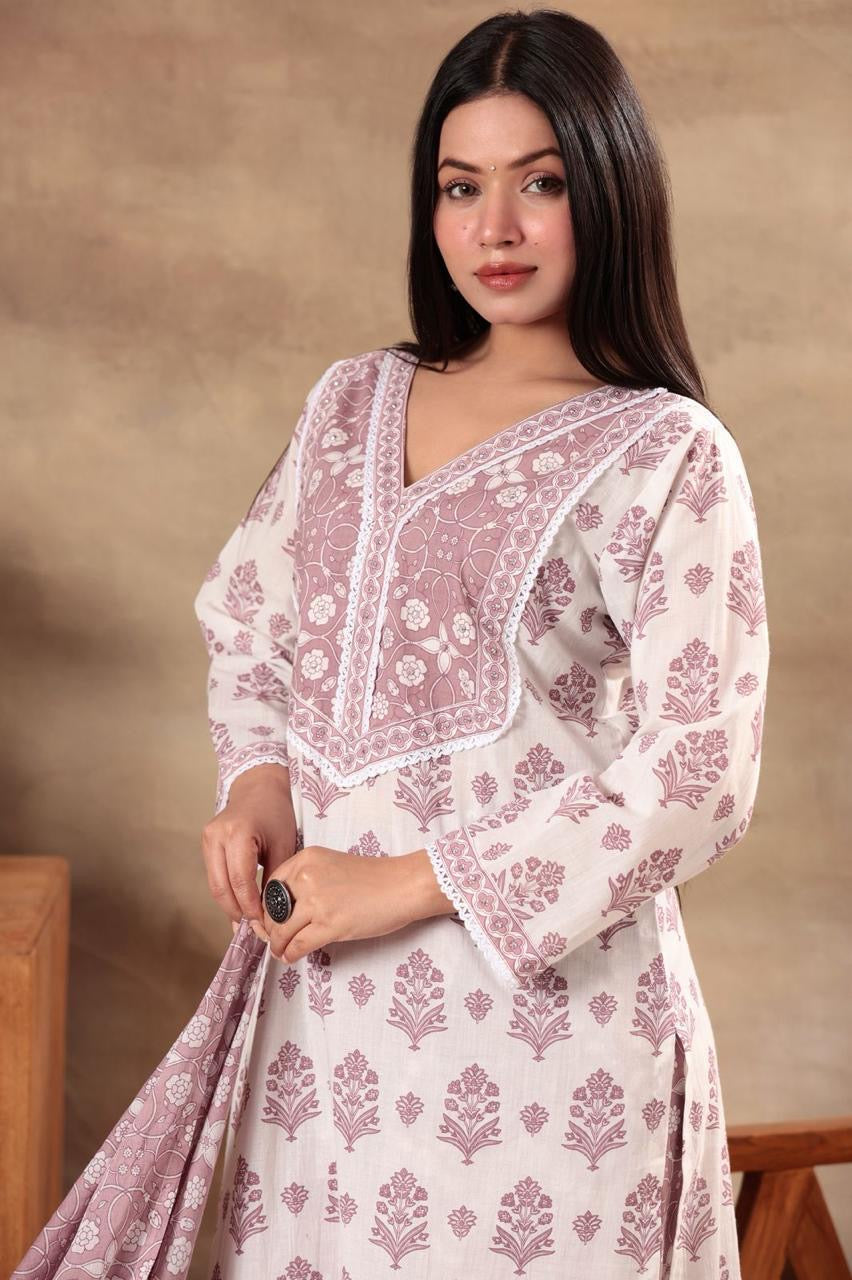 Mulson Blush & Blue Serenity Suit Set
