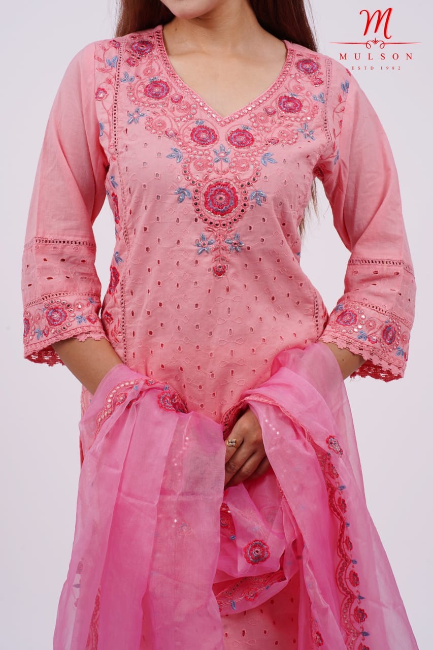 Mulson Blush Rosette Suit Set