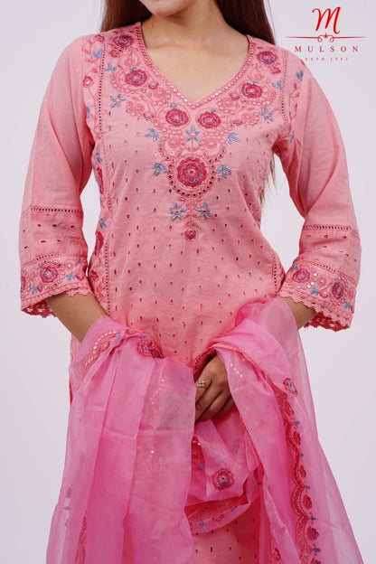 Mulson Blush Rosette Suit Set