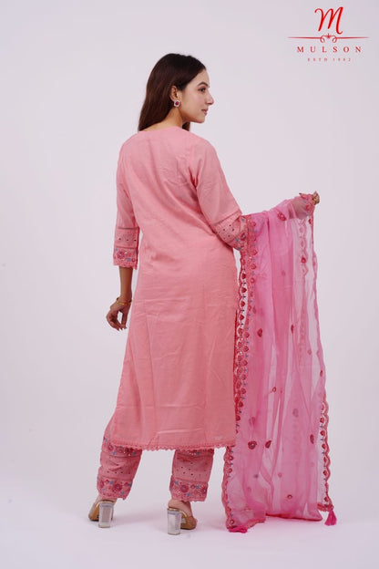 Mulson Blush Rosette Suit Set