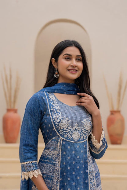 Mulson Indigo Grace Suit Set