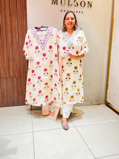 Mulson Ivory Bloom Suit Set