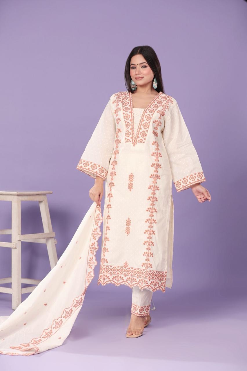 Mulson Ivory Azure Suit Set