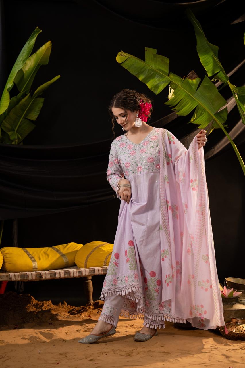 Mulson Lilac Bloom Suit Set