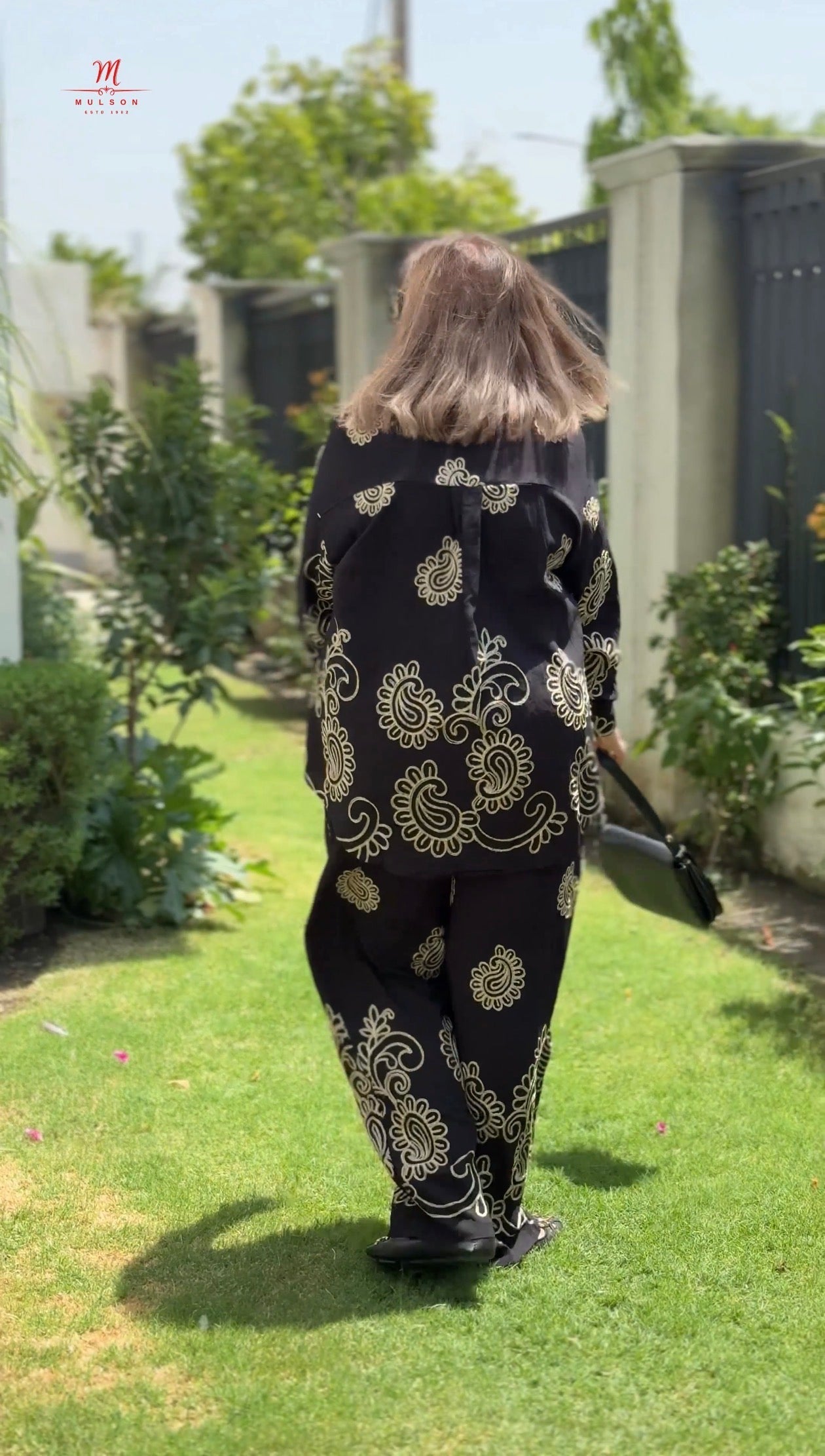 Paisley Embroidered Co-Ord Set for Women | Premium Cotton Casual Co-Ord Set | Mulson