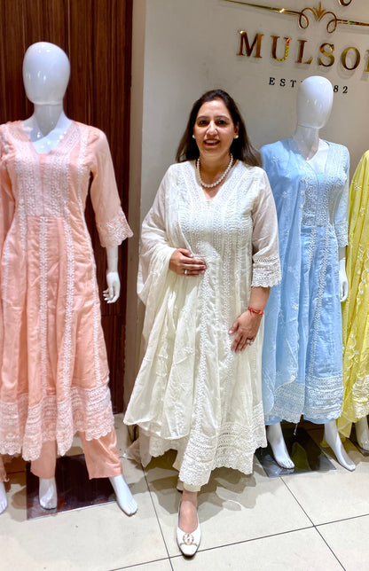 Mulson Pastel Elegance Anarkali Set