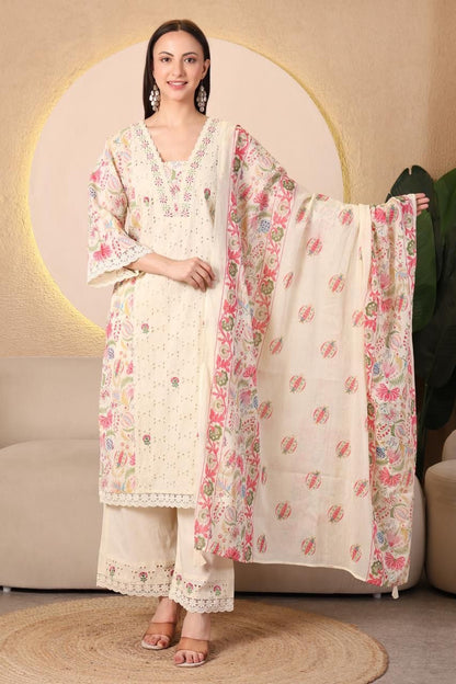 Mulson Ivory Garden Grace Suit Set