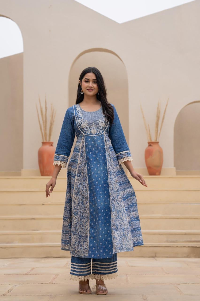 Mulson Indigo Grace Suit Set