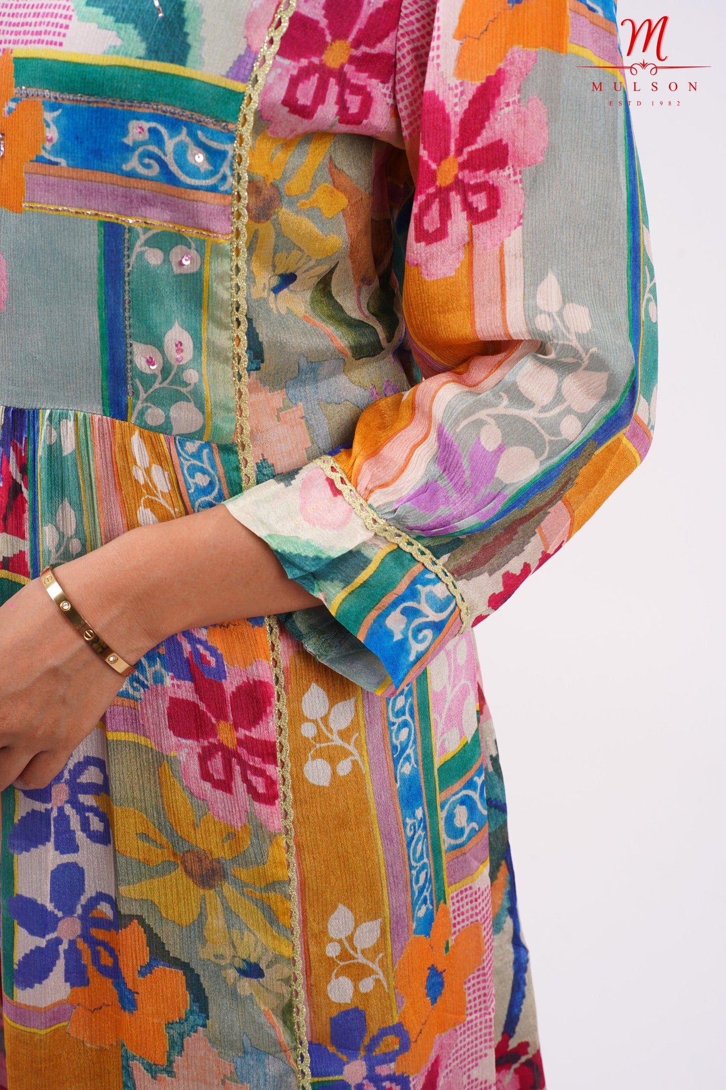 A-Line dress Multicolour Floral Pattern For Women
