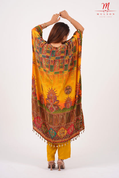 Kaftan Multicolor Kurta Set For Women