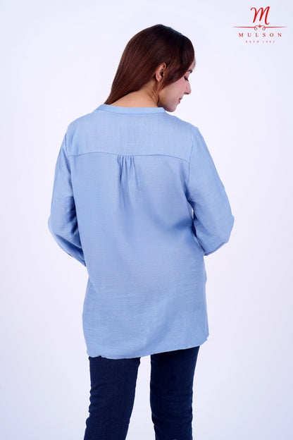 Cotton Shirt With Cutwork Embroidery