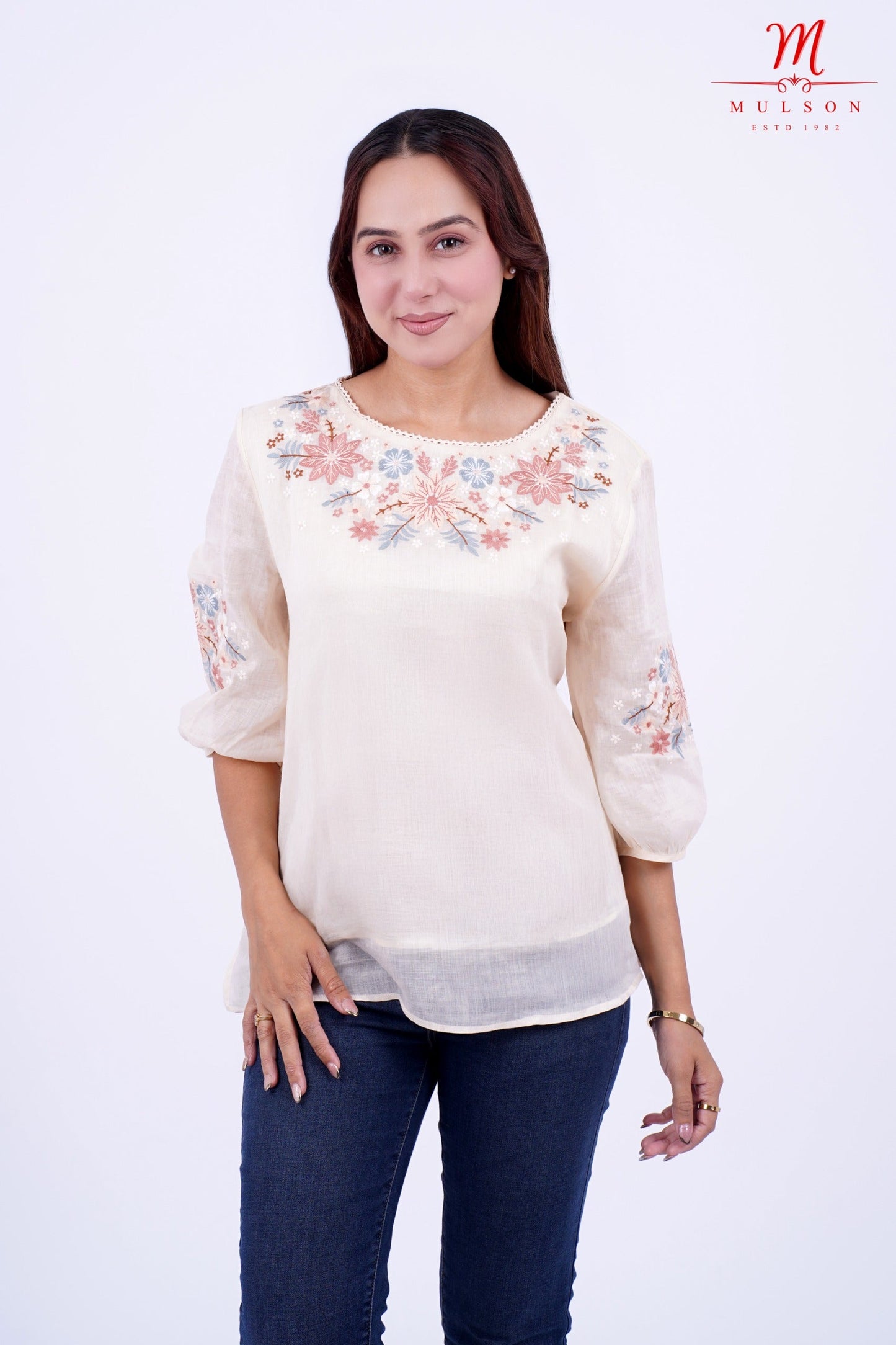 Floral Embroidered top for women
