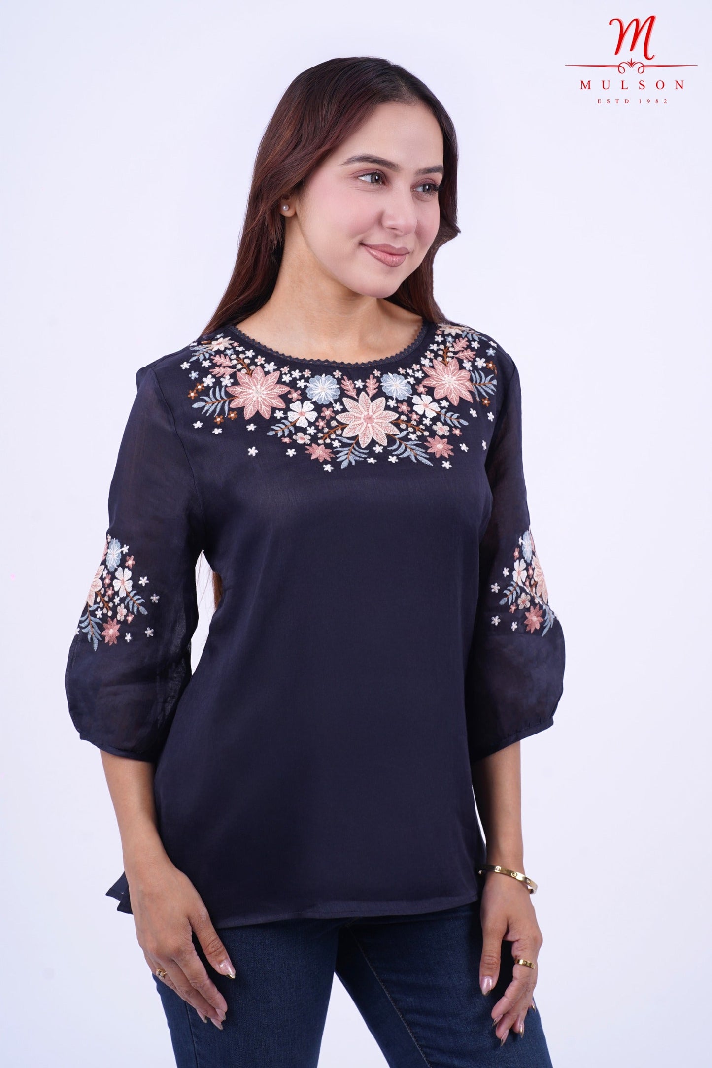 Floral Embroidered top for women