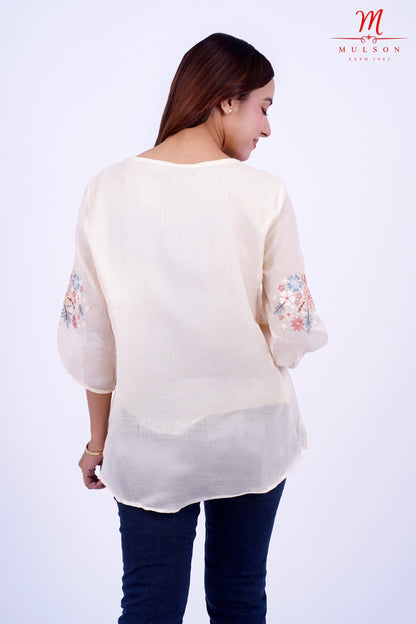 Floral Embroidered top for women