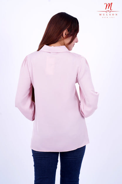 Scarf Tie Neck Shirt For Women