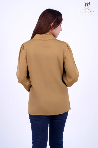 Scarf Tie Neck Shirt For Women