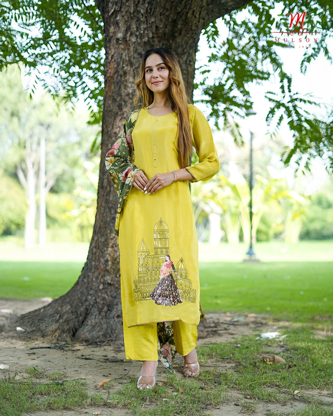 Libas mustard yellow Kurta Set